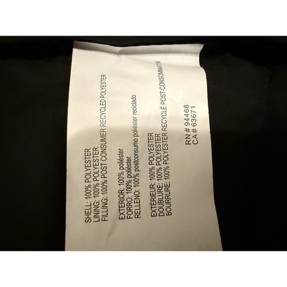 Nautica Women’s Puffer Coat Black Long Quilted Jacket Zip Front Size M - Picture 7 of 8